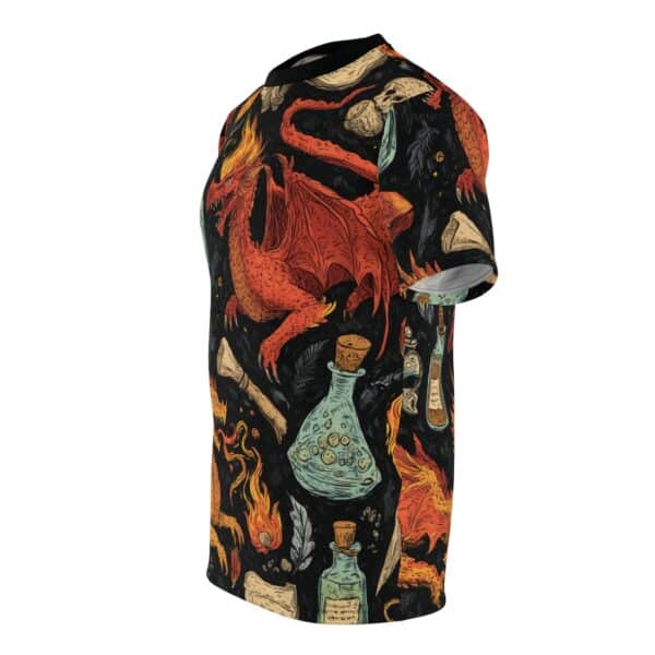 Epic Dragon Fantasy Pattern Unisex Cut & Sew Tee (AOP) - Image 17