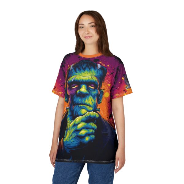 Frankenstein II Pop 60's Art Style Tee Unisex (AOP) - Image 31