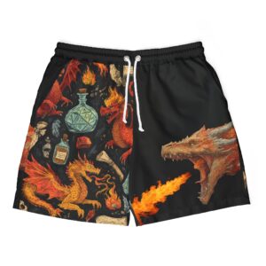 Epic Dragon Swim Shorts - Unisex Beachwear for Fantasy Fans