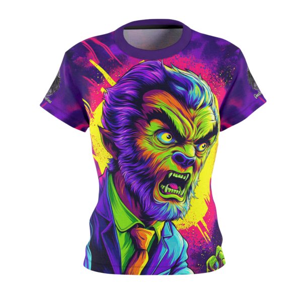 The Wolfman Pop 60's Art Style Tee Women's (AOP) - Image 2