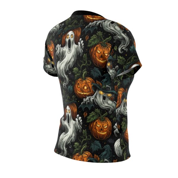 Women's Tee Halloween Ghosts & Pumpkins Pattern 1 - Image 4