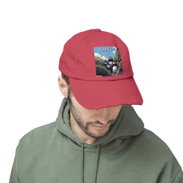 Tariffied Logo Distressed Cap - Tariff Fear Is Real - Image 55