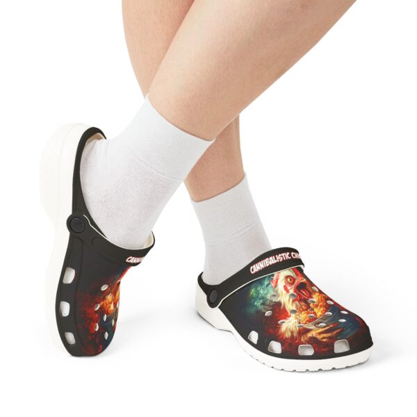 Cannibalistic Chicken Band Design Clog Shoes - Image 18