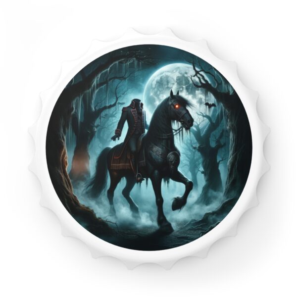 Sleepy Hollow Headless Horseman Bottle Opener – Gothic Decor for Halloween & Everyday Use - Image 2