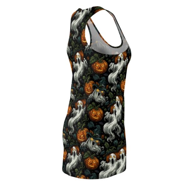 Ghosts & Pumpkins Pattern 1 Women's Cut & Sew Racerback Dress (AOP) - Image 5