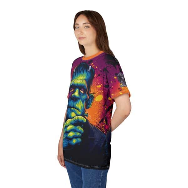 Frankenstein II Pop 60's Art Style Tee Unisex (AOP) - Image 38