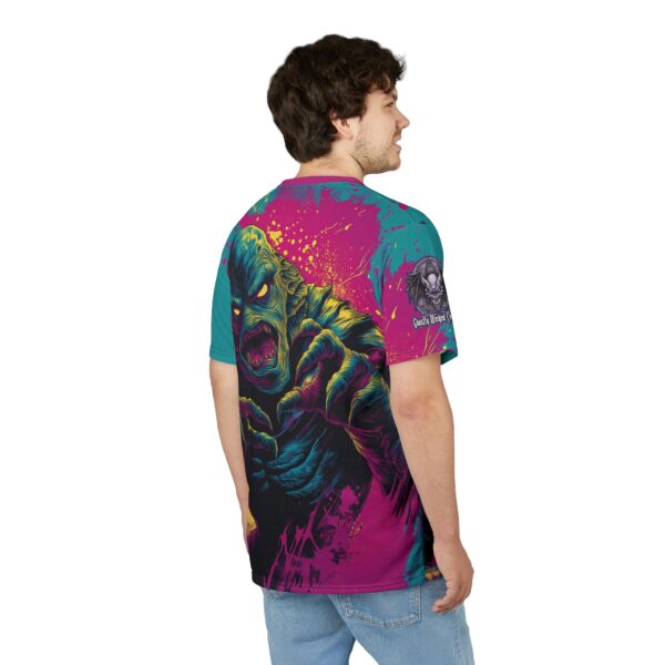 The Creature From The Deep Pop 60's Art Style Tee Unisex (AOP) - Image 13