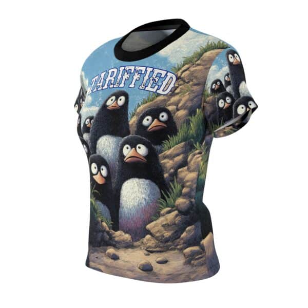 Tariffied Women's Tee – Tariff Fear Is Real (AOP) - Image 6