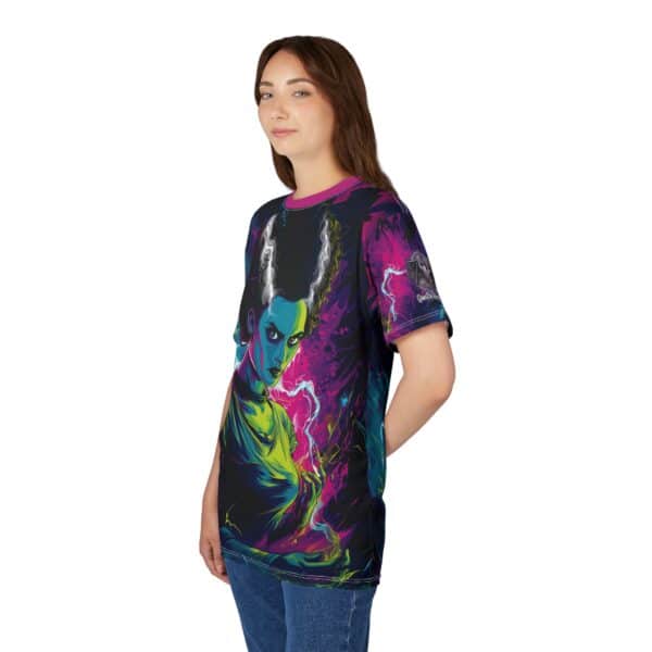 Bride Of Frankenstein Pop 60's Art Style Tee Unisex (AOP) - Image 38