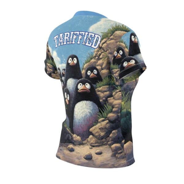 Tariffied Women's Tee – Tariff Fear Is Real (AOP) - Image 4
