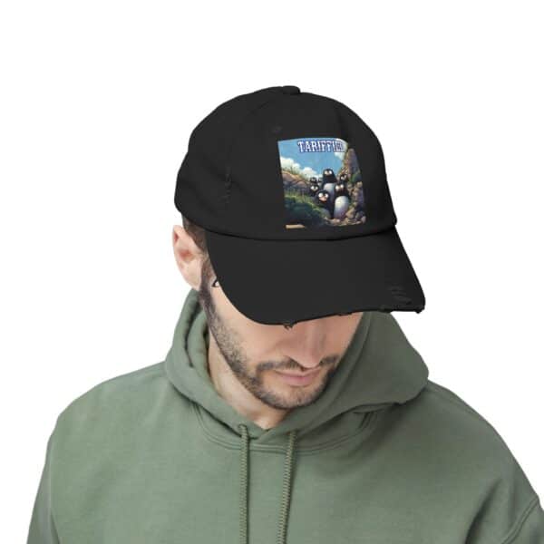 Tariffied Logo Distressed Cap - Tariff Fear Is Real - Image 20