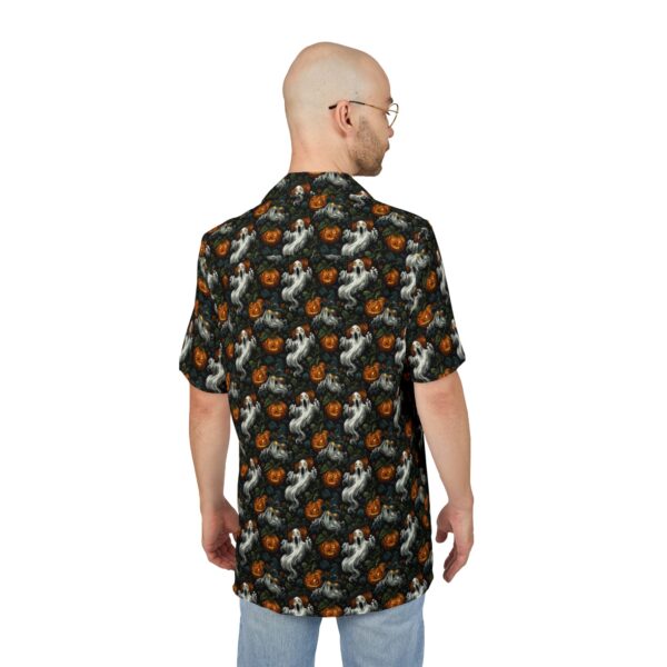 Hawaiian Shirt Ghosts & Pumpkins Pattern 1B - Image 4