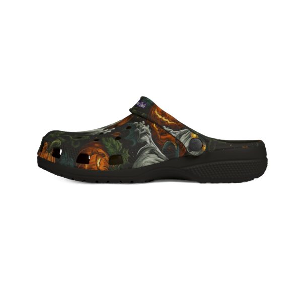 Halloween Ghosts & Pumpkins Pattern 1 Clog Style Shoes - Image 5