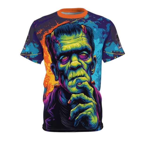 Frankenstein Pop 60's Art Style Tee Unisex (AOP) - Image 25
