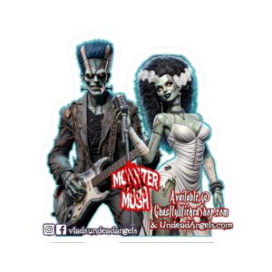 Monster Mosh Frankenstein Guitarist & Bride Singer Promo Style Sticker (Indoor)