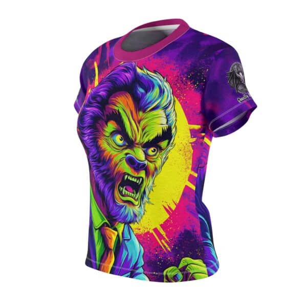 The Wolfman Pop 60's Art Style Tee Women's (AOP) - Image 6