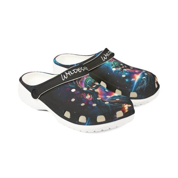 Cosmic Chameleon Design #WD-D004 By Wyldesigns - Clog Shoes - Image 11
