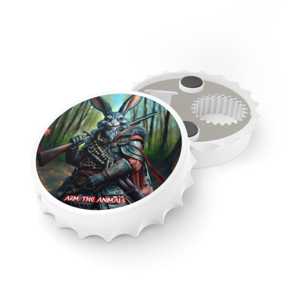 Arm The Animals: Hunter Rabbit #AA-D-Ra001 Bottle Opener – Gothic Decor for Halloween & Everyday Use