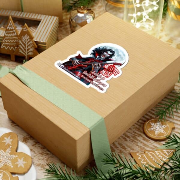 Monster Mosh Dracula Guitarist Promo Style Sticker (Indoor) - Image 3