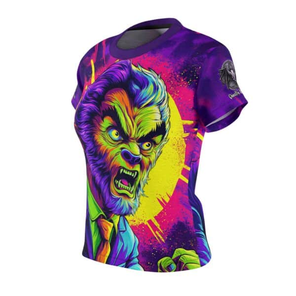 The Wolfman Pop 60's Art Style Tee Women's (AOP) - Image 3