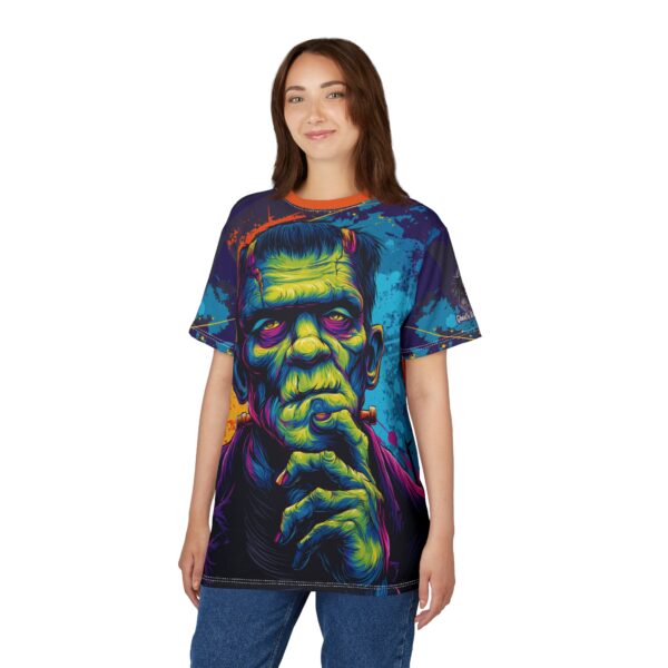 Frankenstein Pop 60's Art Style Tee Unisex (AOP) - Image 31