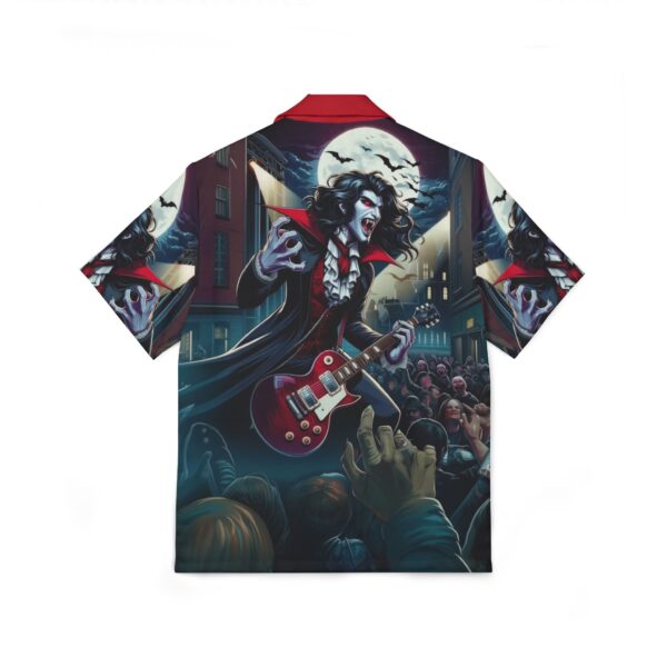 Men's Hawaiian Camp Shirt Monster Mosh 2024 Tour Dracula On Guitar MM-D-D07 - Perfect for Summer Escapes - Image 2