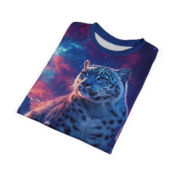 Snow Leopard Unisex Tee by Wyldesigns - Wildlife Graphic T-Shirt #WD-D016 (AOP) - Image 16