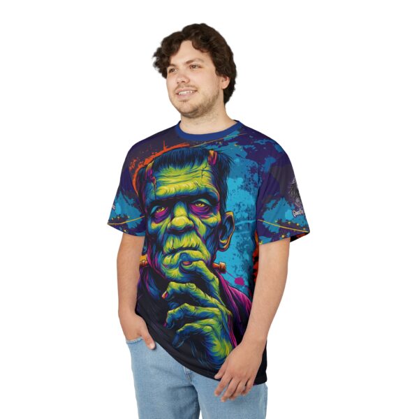 Frankenstein Pop 60's Art Style Tee Unisex (AOP) - Image 10