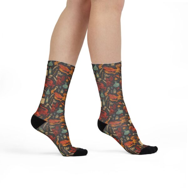 Sublimation Crew Socks - Epic Dragon Pattern D&D Inspired - Image 3