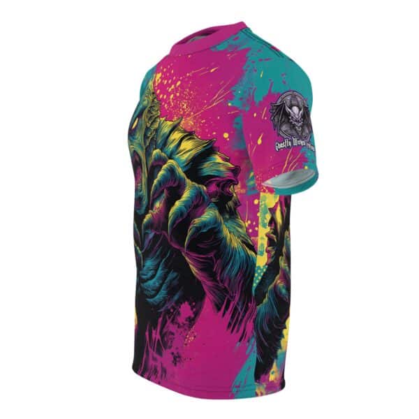 The Creature From The Deep Pop 60's Art Style Tee Unisex (AOP) - Image 17