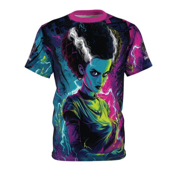 Bride Of Frankenstein Pop 60's Art Style Tee Unisex (AOP) - Image 21