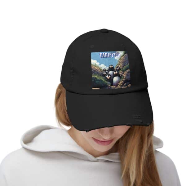 Tariffied Logo Distressed Cap - Tariff Fear Is Real - Image 18