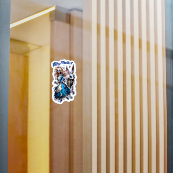 Ghastly Wicked Tales Alice Undead & White Rabbit Decal Sticker - Image 2