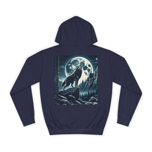 Wolf Howling WD-D001 By Wyldesigns Unisex College Hoodie - Image 18