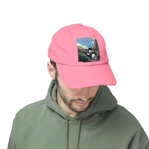 Tariffied Logo Distressed Cap - Tariff Fear Is Real - Image 48