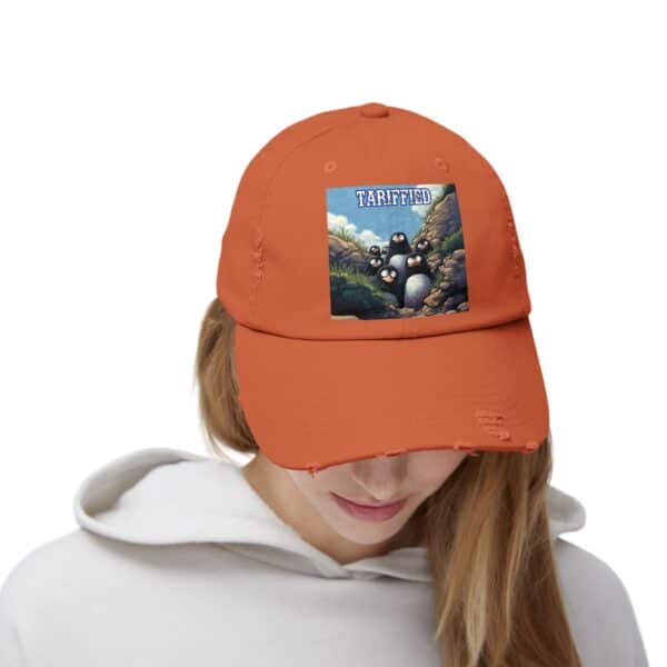 Tariffied Logo Distressed Cap - Tariff Fear Is Real - Image 11