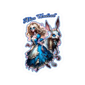 Ghastly Wicked Tales Alice Undead & White Rabbit Decal Sticker