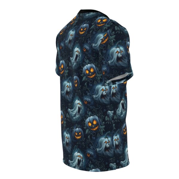 Unisex Tee Halloween Ghosts & Pumpkins Pattern 2 - Image 15