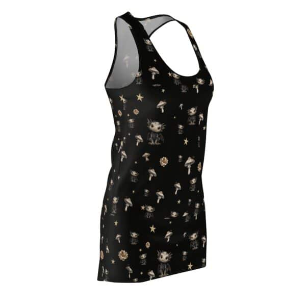 Baby Dragon & Mushrooms Pattern Women's Cut & Sew Racerback Dress (AOP) - Image 3