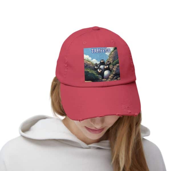 Tariffied Logo Distressed Cap - Tariff Fear Is Real - Image 53