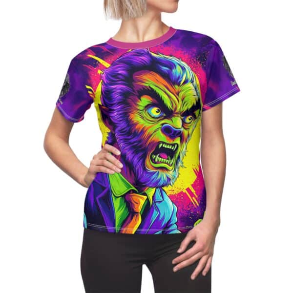 The Wolfman Pop 60's Art Style Tee Women's (AOP) - Image 8