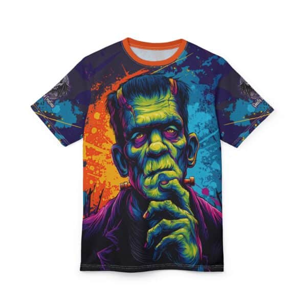 Frankenstein Pop 60's Art Style Tee Unisex (AOP) - Image 29
