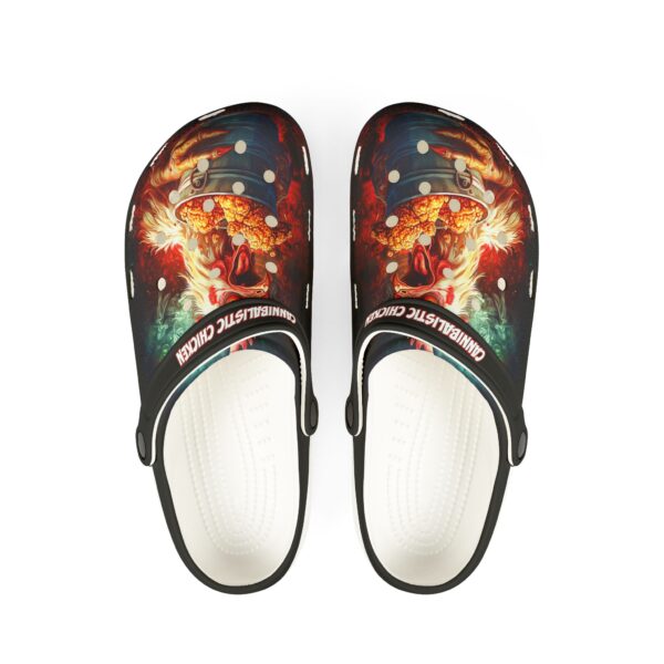 Cannibalistic Chicken Band Design Clog Shoes - Image 10