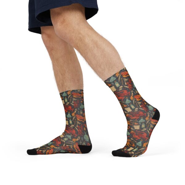 Sublimation Crew Socks - Epic Dragon Pattern D&D Inspired - Image 5
