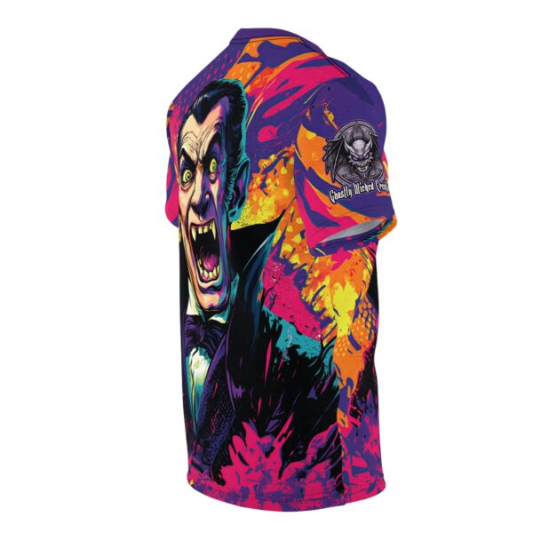 Dracula Pop 60's Art Style Tee Unisex (AOP) - Image 4