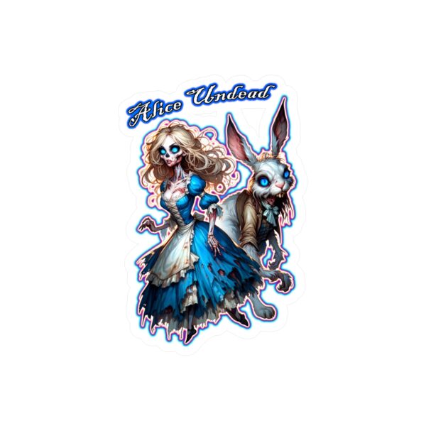 Ghastly Wicked Tales Alice Undead & White Rabbit Decal Sticker - Image 7