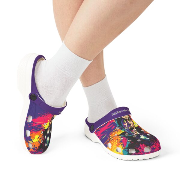 Dracula Pop 60's Art Style Clog Style Shoes - Image 18