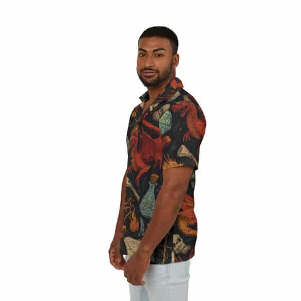 Epic Dragon Adventure Men's Hawaiian Camp Shirt - Perfect for Summer Escapes - Image 5