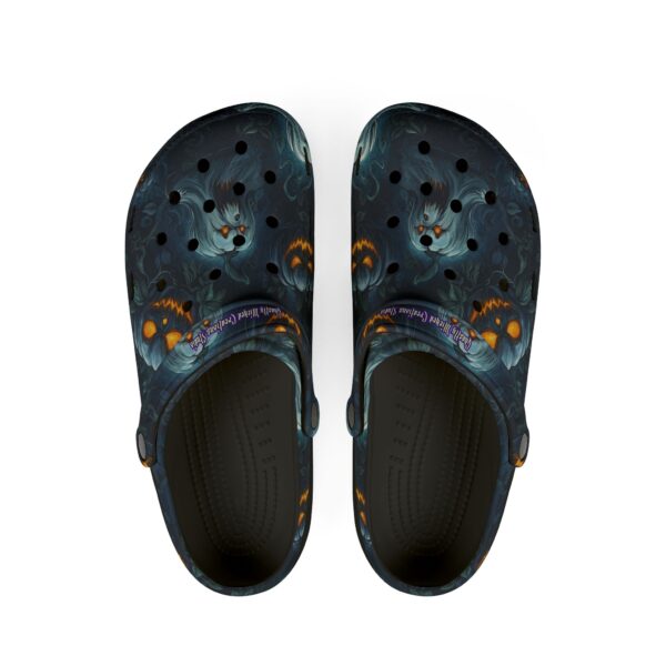 Halloween Ghosts & Pumpkins Pattern 2 Clog Style Shoes - Image 2