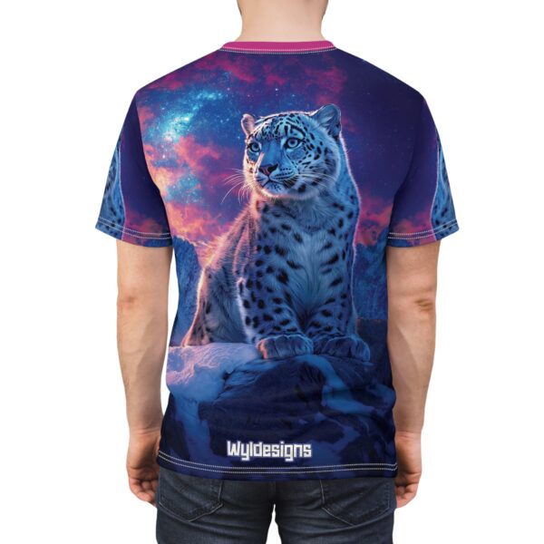 Snow Leopard Unisex Tee by Wyldesigns - Wildlife Graphic T-Shirt #WD-D016 (AOP) - Image 26
